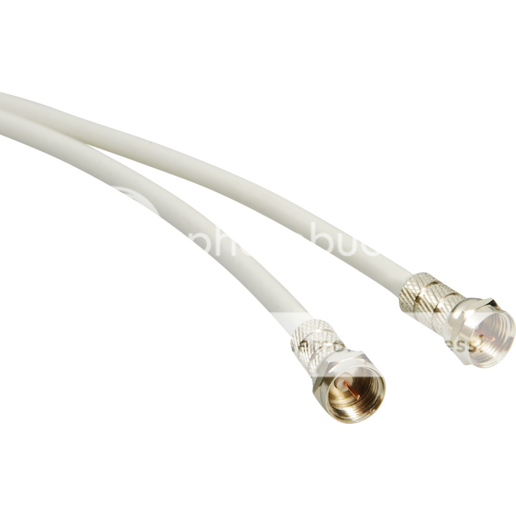 5m SKY+ or HD twin shotgun Satellite cable White NEW ! TV Satellite