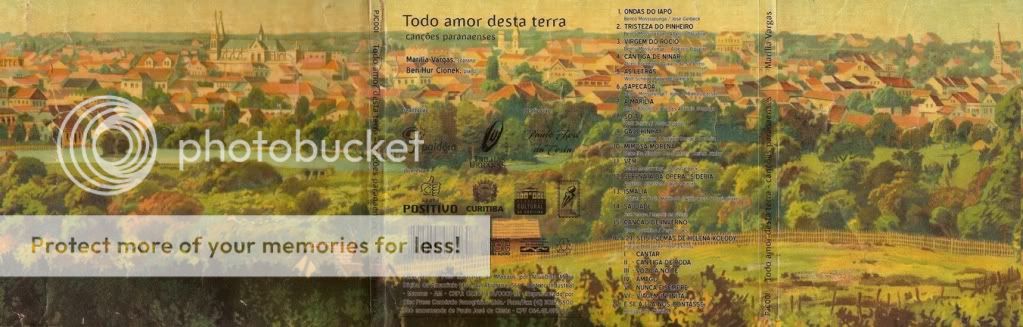 Curitiba em 1909 por R.Klämmerer, na capa do CD